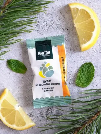 Цукаты сосновые АССОРТИ 4 вкуса, 600 гр